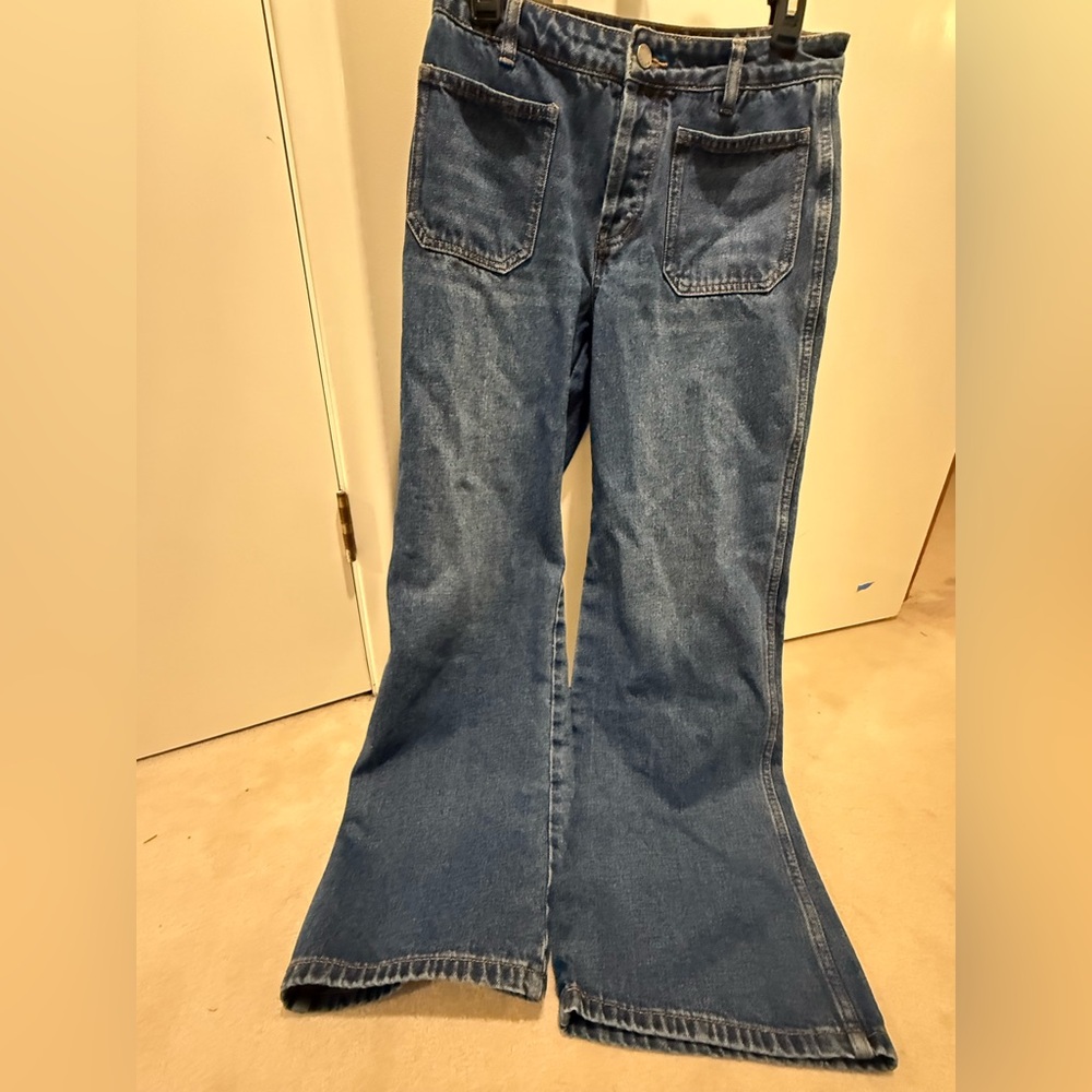 Stylish Blue Flare Women's Jeans